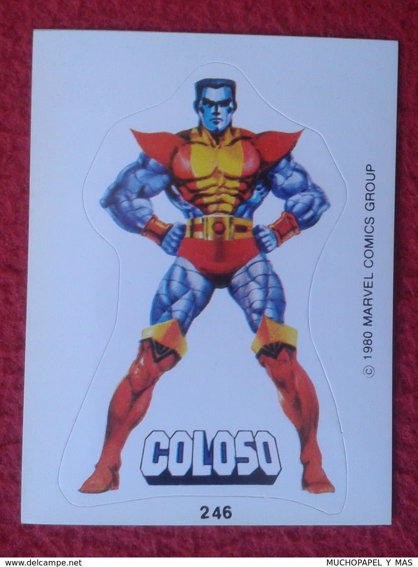 SPAIN 1980 CROMO OLD COLLECTIBLE CARD PEGATINA ADHESIVO STICKER PERSONAJE DE MARVEL COMICS TERRABUSI HEROES COLOSO VER - Otros & Sin Clasificación