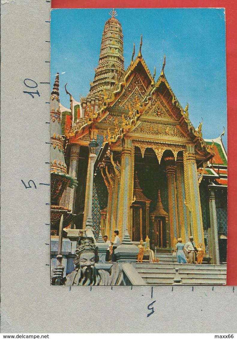 CARTOLINA VG TAILANDIA - BANGKOK - The Close Up Of Thebpidorn - Emerald Budda Temple - 9 X 14 - ANN. 19?? - Tailandia