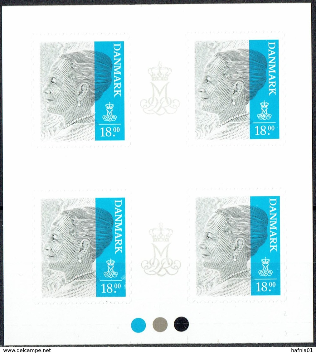 Denmark 2014. Queen Margrethe II.  Michel 1765,  4-block With Marking.   MNH. - Unused Stamps