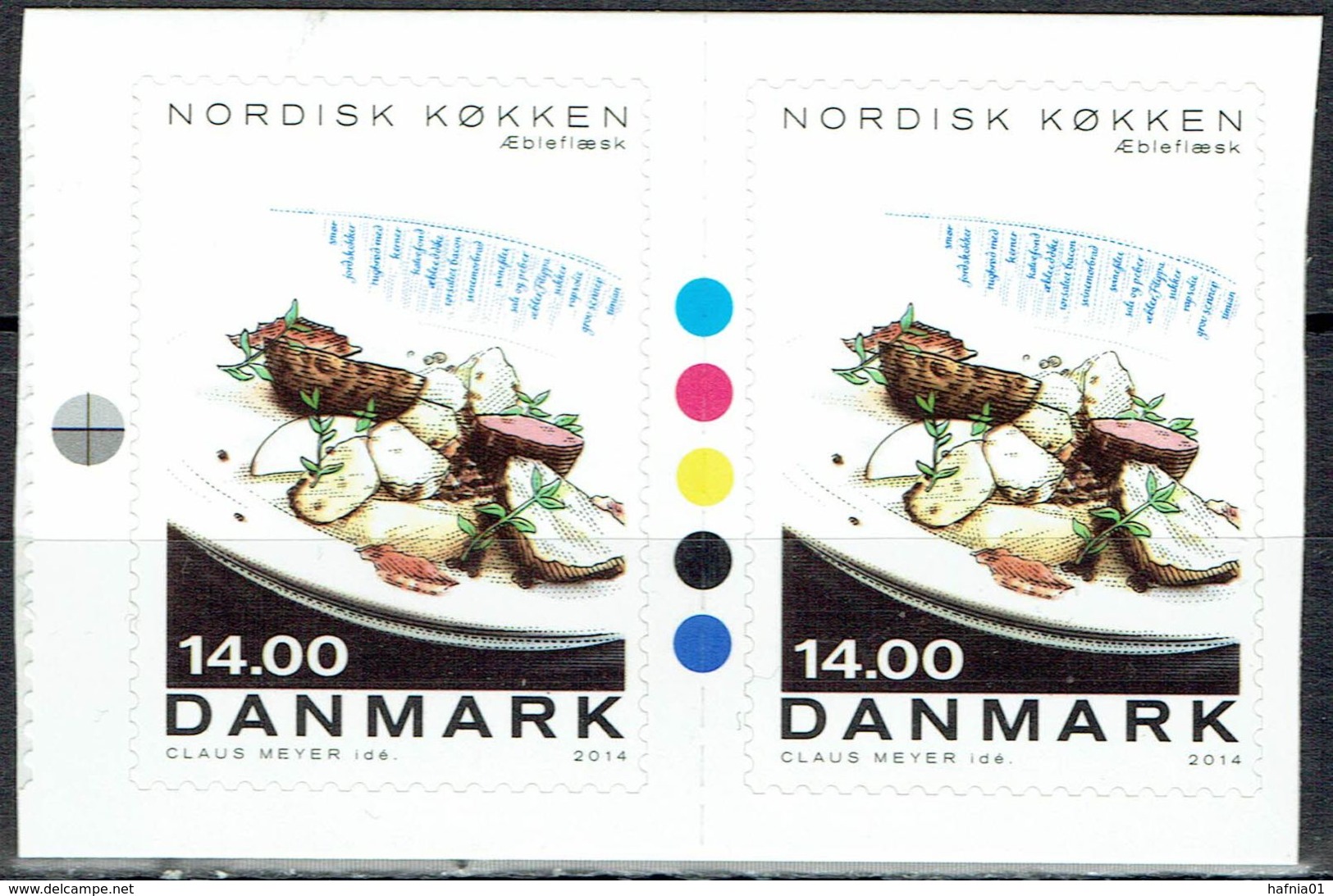 Denmark 2014.  Nordic Cuisine.  Michel 1767, Pair.   MNH. - Unused Stamps
