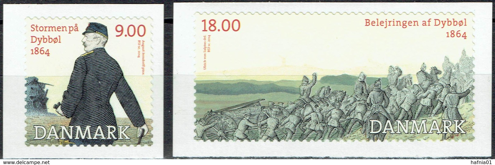 Denmark 2014.  150 Anniv German-Danish War.  Michel 1774-75   MNH. - Unused Stamps