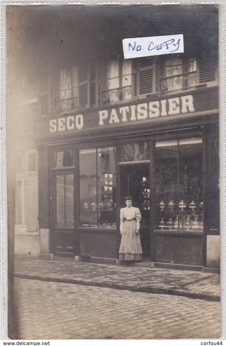 HAZEBROUCK : Devanture Du Patissier SECQ - Superbe Carte Photo - Commerce - Métier - Hazebrouck