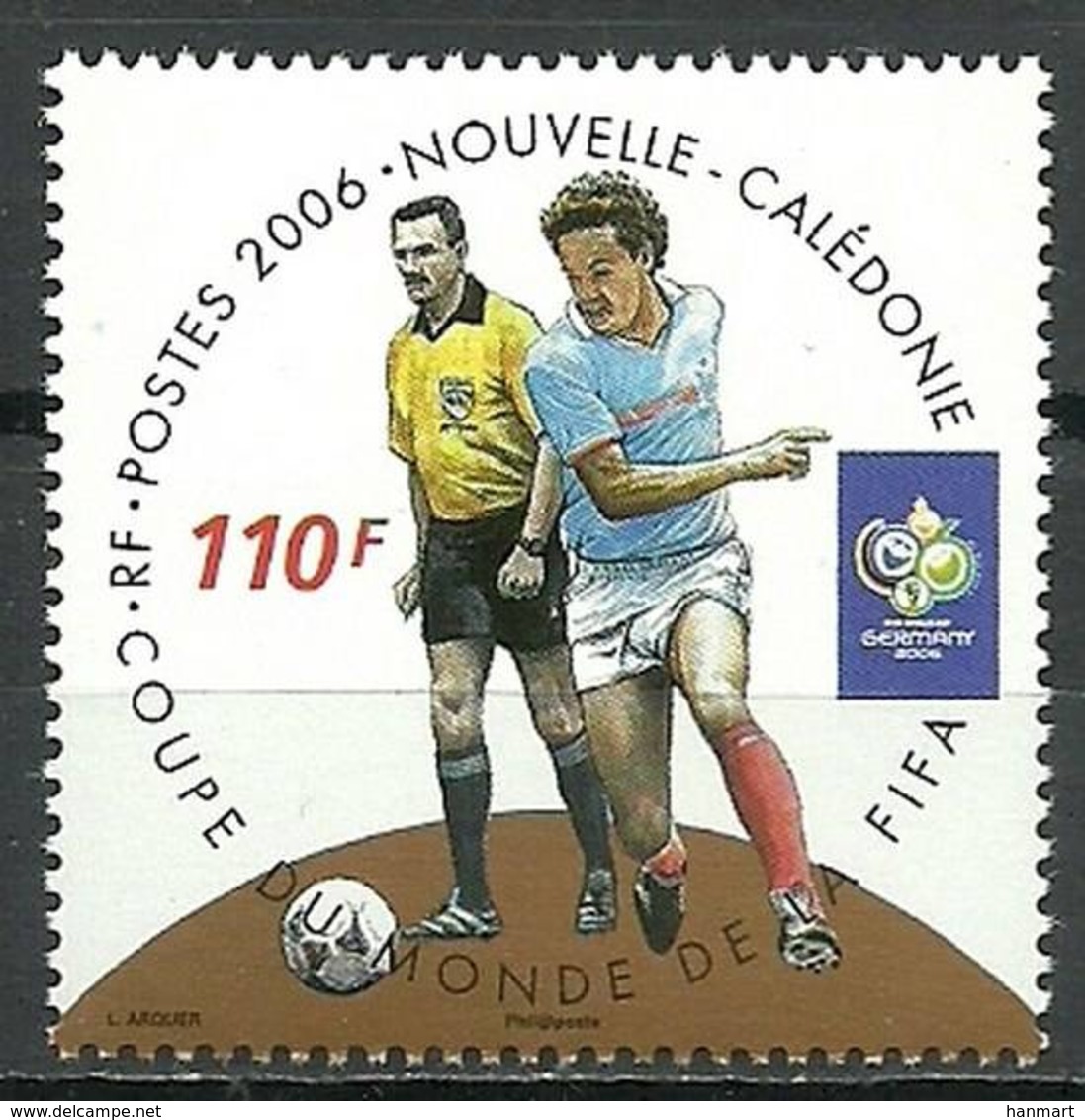 New Caledonia 2006 Mi 1390 MNH ( ZS7 NCL1390davWC09 ) - 2006 – Allemagne