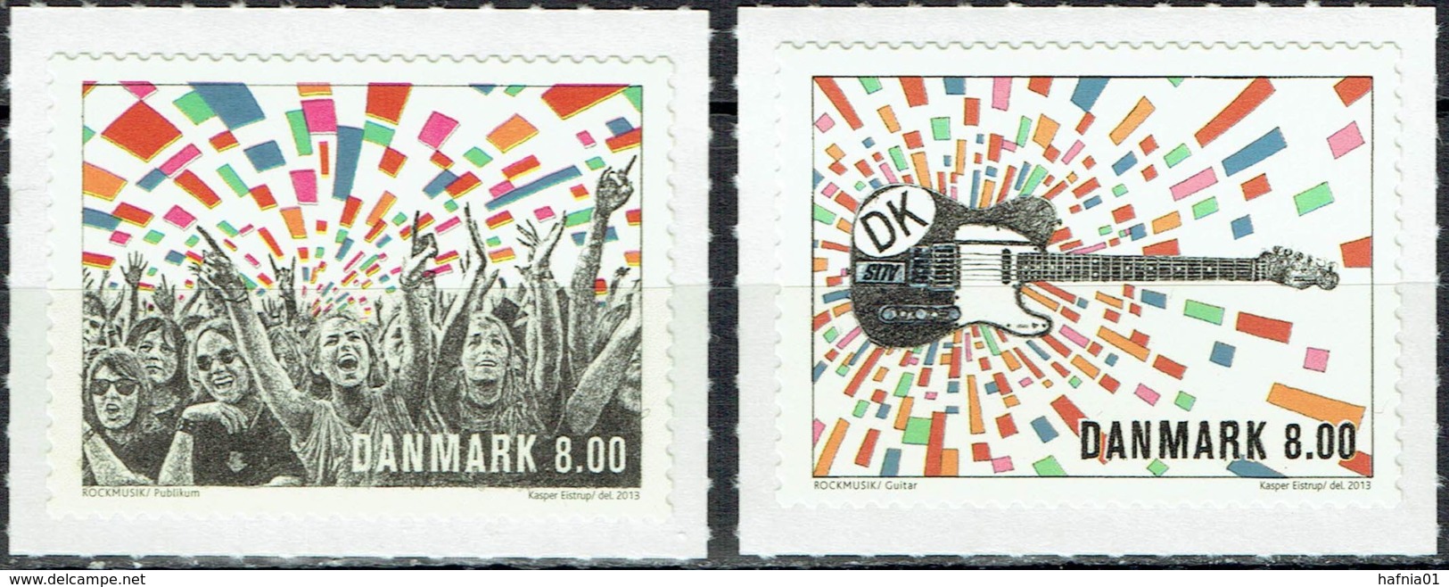 Denmark 2013. Rock Music. Michel 1744 A - 45 A   MNH. - Unused Stamps