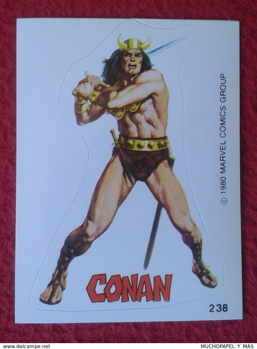 SPAIN 1980 CROMO OLD COLLECTIBLE CARD PEGATINA ADHESIVO STICKER PERSONAJE DE MARVEL COMICS TERRABUSI HEROES CONAN VER - Otros & Sin Clasificación