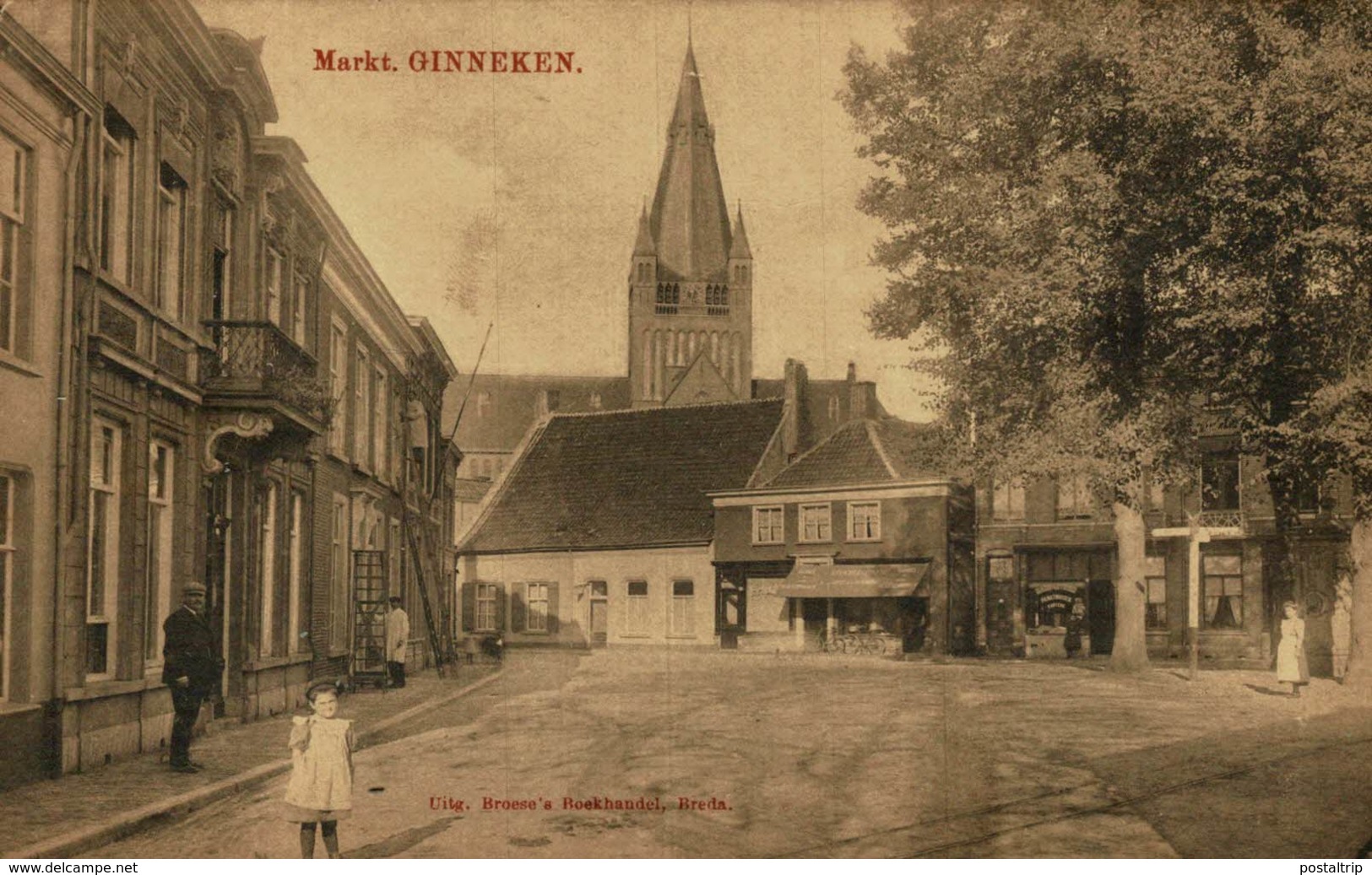 MARKT GINNEKEN VAN BREDA NAAR ROTTERDAM 1908 - Other & Unclassified