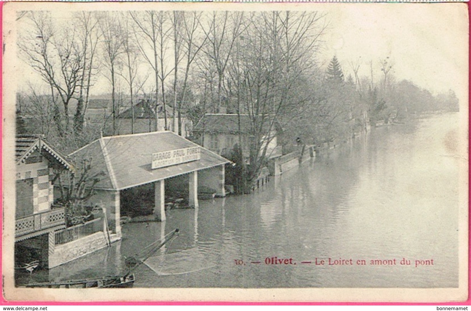 45 - OLIVET - Le Loiret En Amont Du Pont (barque De Pêcheur ).  N° 30 - Autres & Non Classés