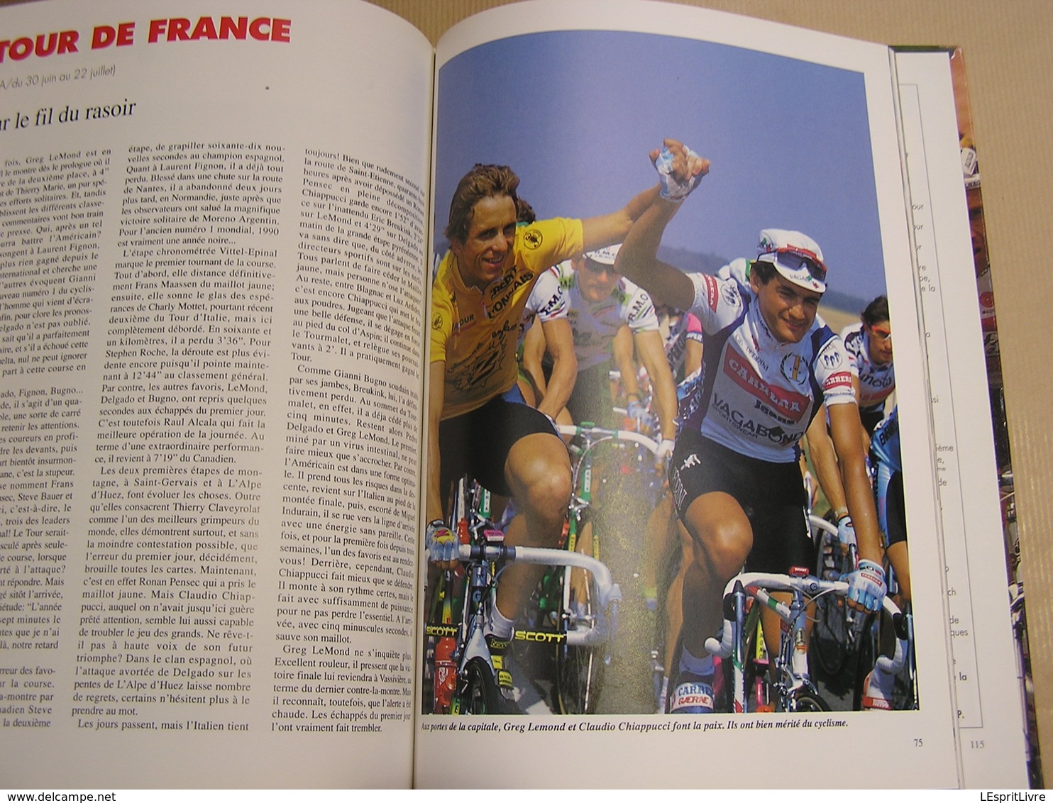 CYCLISME 90 Des hommes et des Champions 1990 Course Cycliste Coureur Sprint Classique