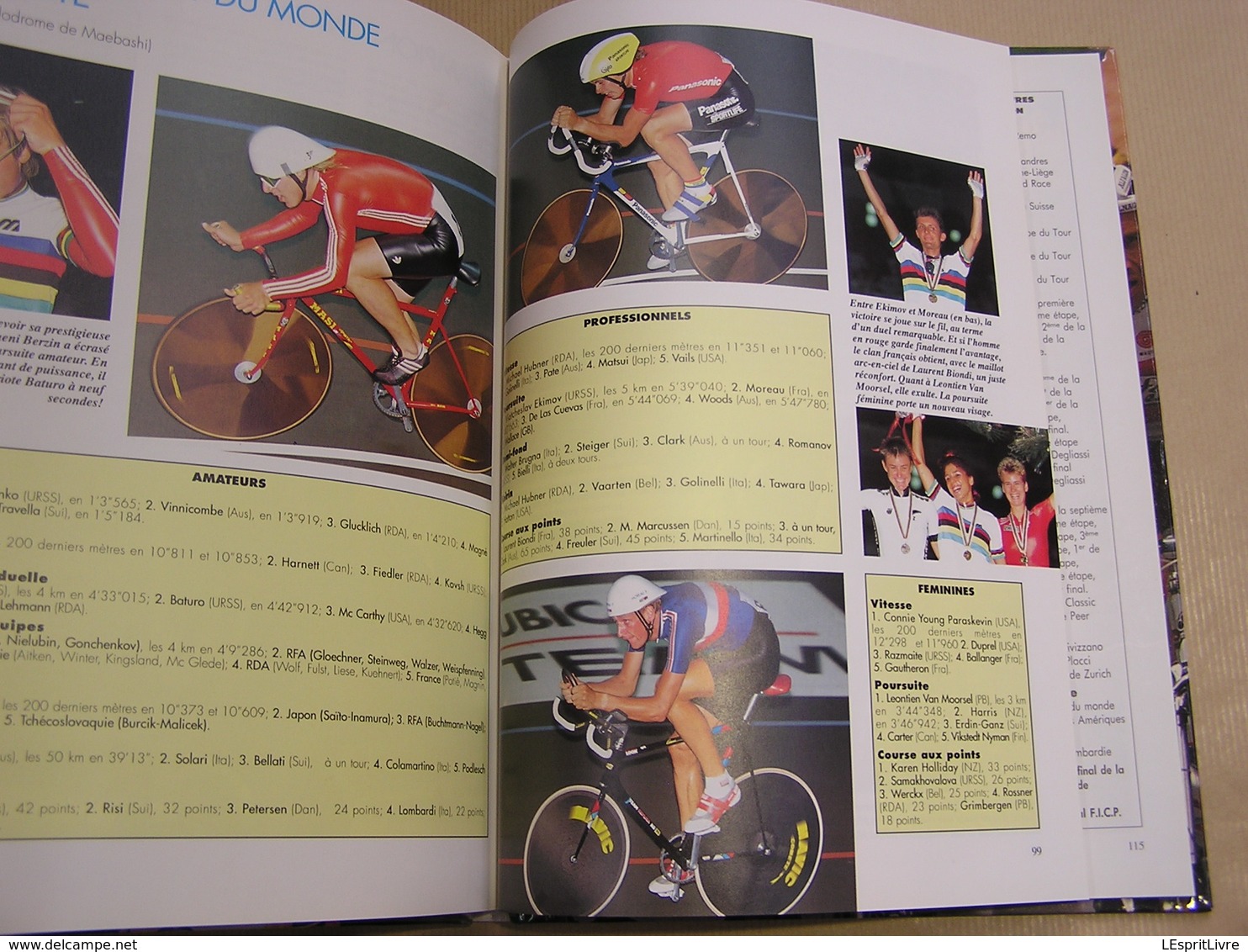 CYCLISME 90 Des hommes et des Champions 1990 Course Cycliste Coureur Sprint Classique