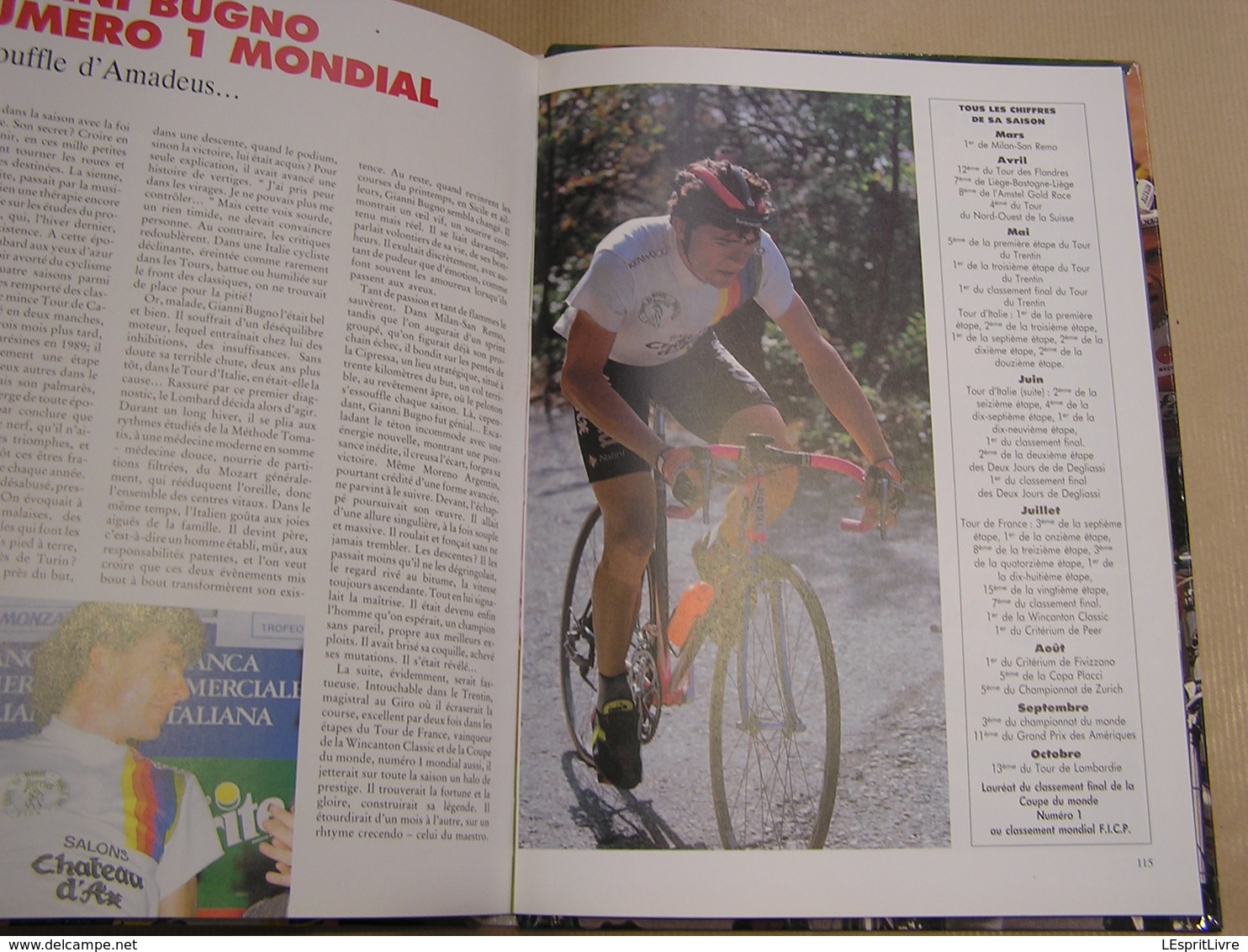 CYCLISME 90 Des hommes et des Champions 1990 Course Cycliste Coureur Sprint Classique