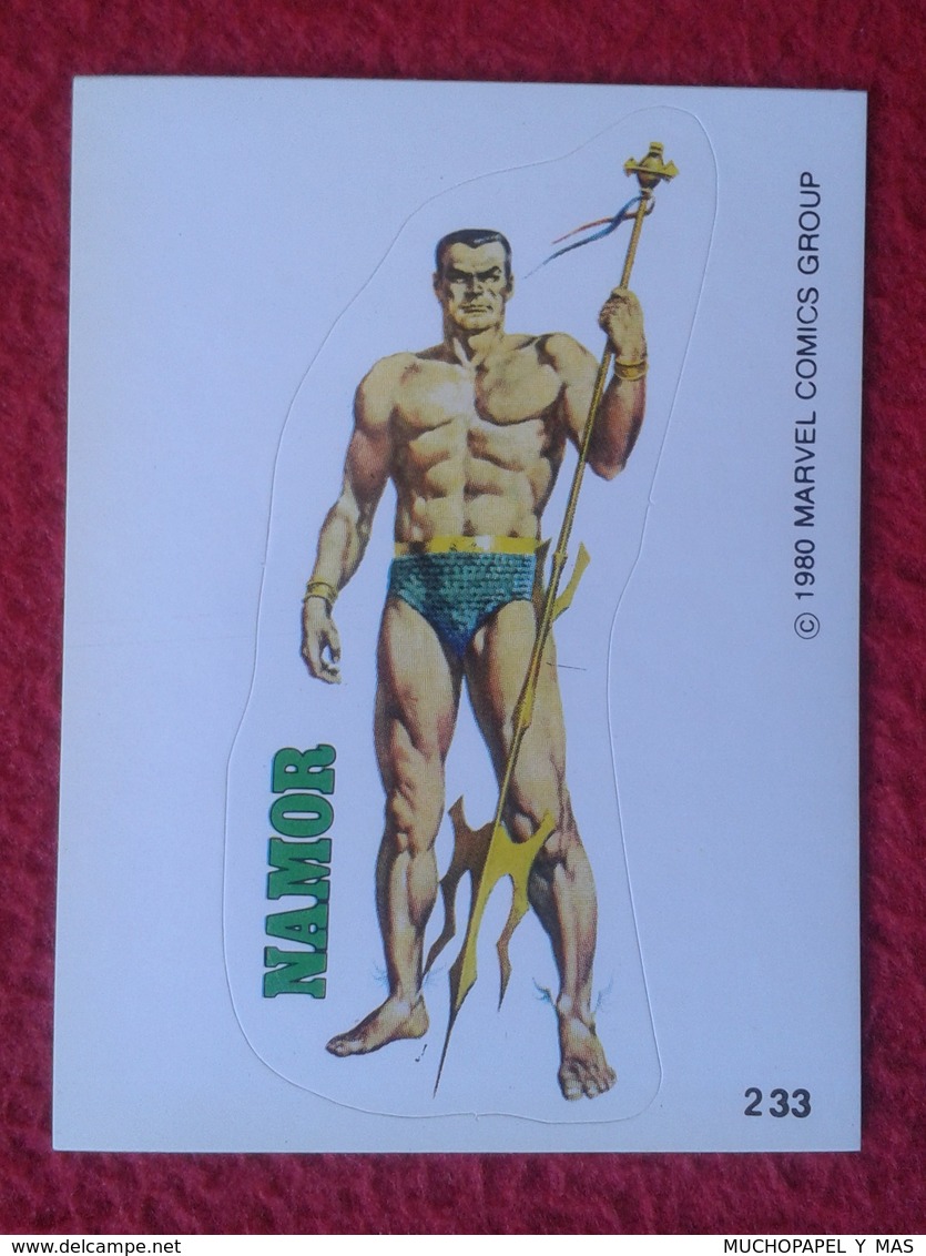 SPAIN 1980 CROMO OLD COLLECTIBLE CARD PEGATINA ADHESIVO STICKER PERSONAJE DE MARVEL COMICS TERRABUSI HEROES NAMOR VER FO - Otros & Sin Clasificación