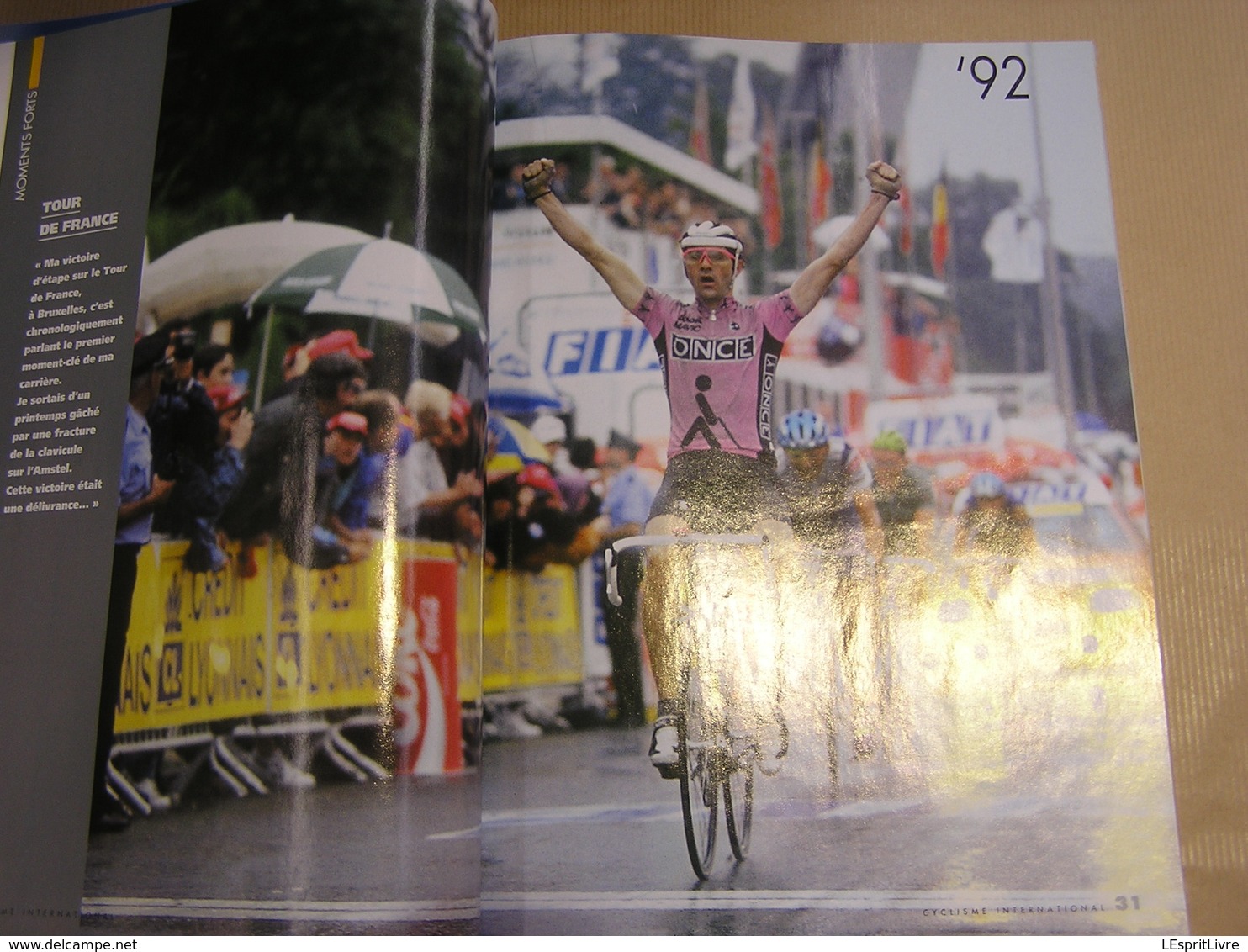 MERCI MONSIEUR JALABERT L'album Complet de sa Carrière Course Cycliste Coureur Français Palmarès Résultats