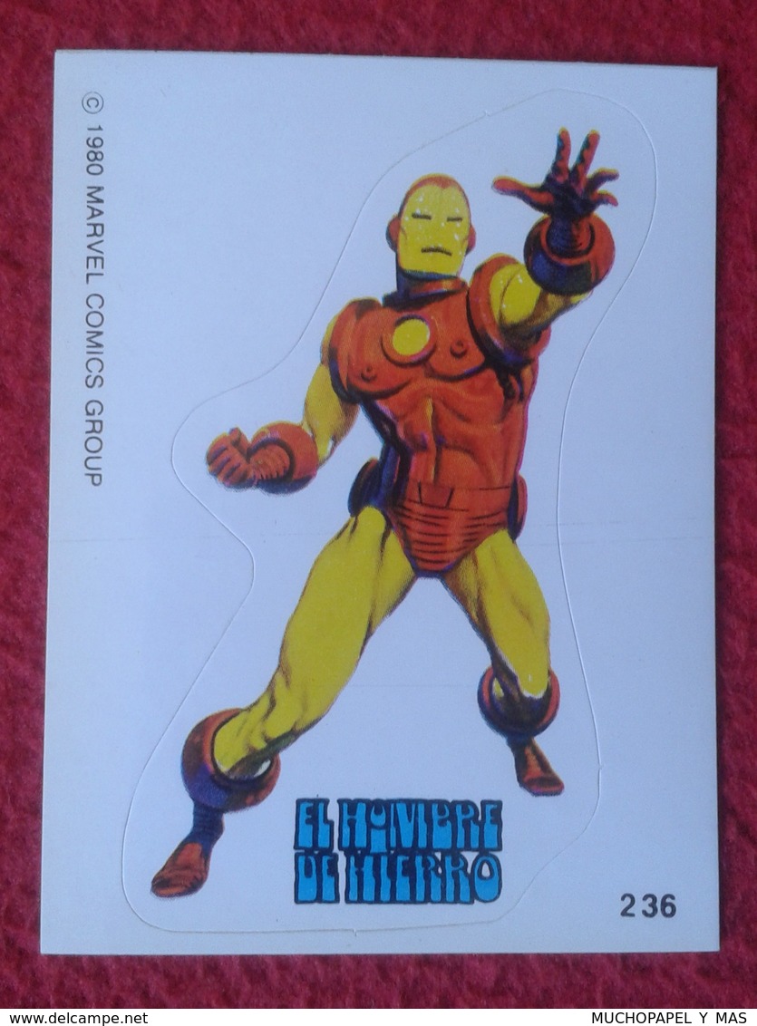 SPAIN 1980 CROMO OLD COLLECTIBLE CARD PEGATINA ADHESIVO STICKER PERSONAJE DE MARVEL COMICS TERRABUSI EL HOMBRE DE HIERRO - Otros & Sin Clasificación