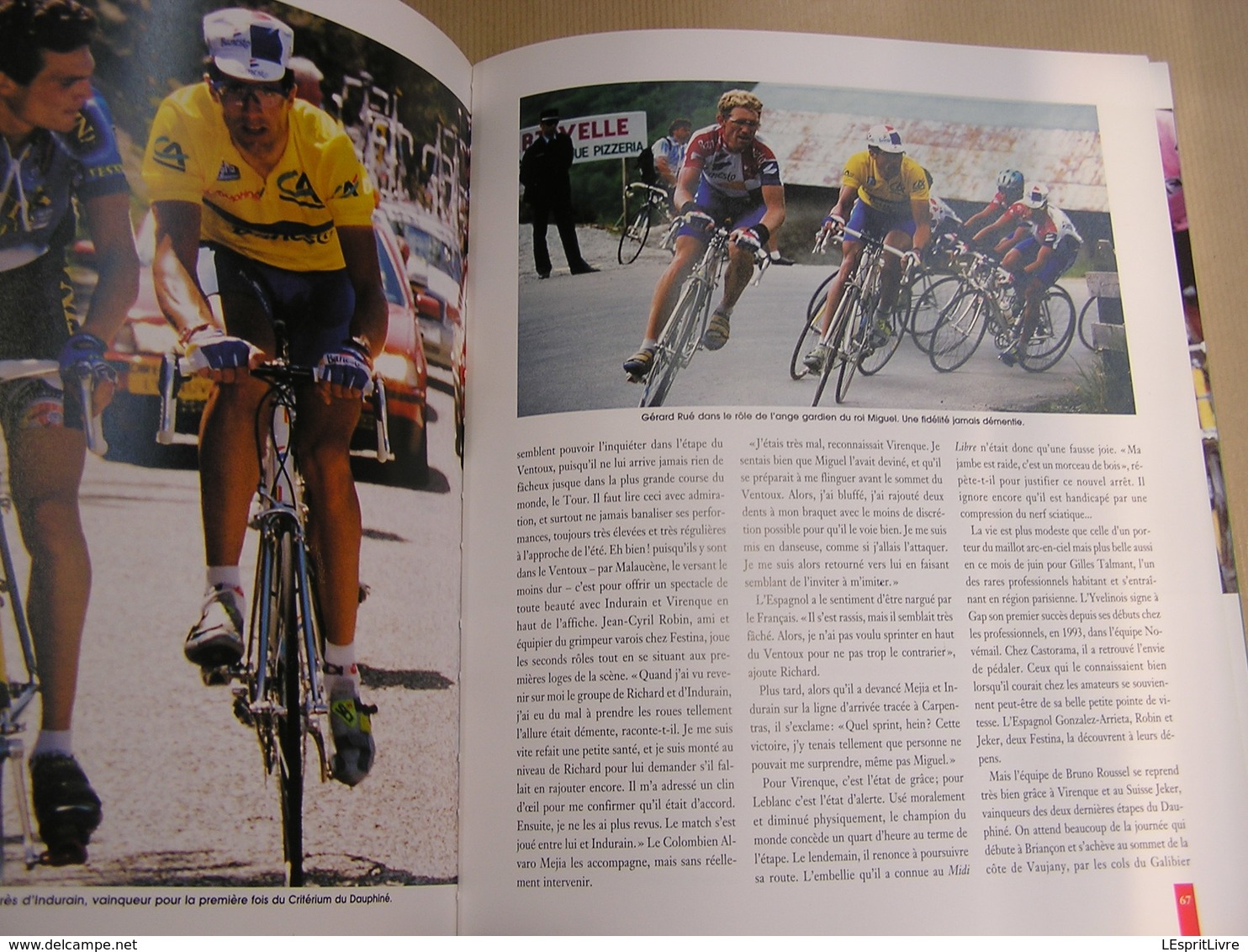 LE LIVRE D'OR DU CYCLISME 1995 Course Cycliste Coureur Sprint Palmarès Résultats Classiques Tour Jalabert Museeuw Longo