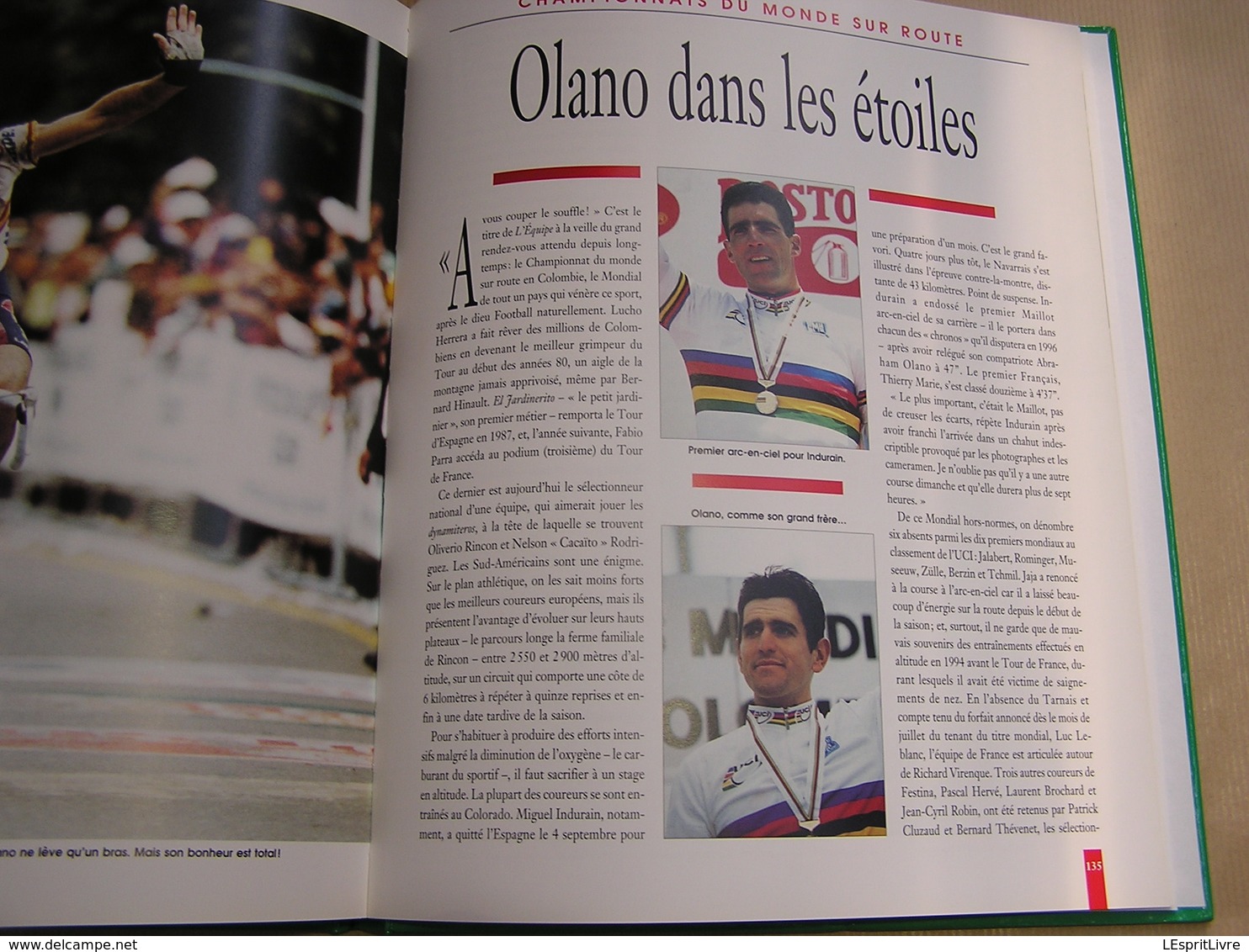 LE LIVRE D'OR DU CYCLISME 1995 Course Cycliste Coureur Sprint Palmarès Résultats Classiques Tour Jalabert Museeuw Longo