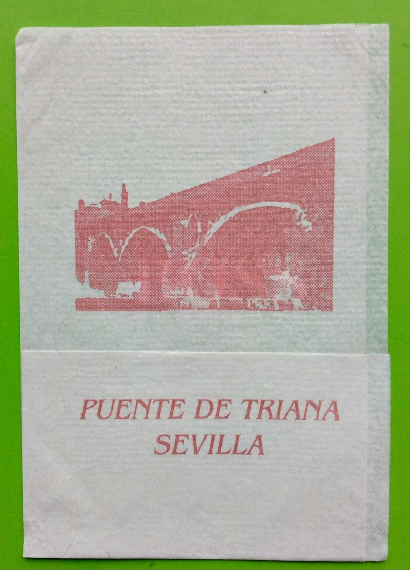 Servilleta ,Ponte De Triana. Sevilha - Tovaglioli Bar-caffè-ristoranti