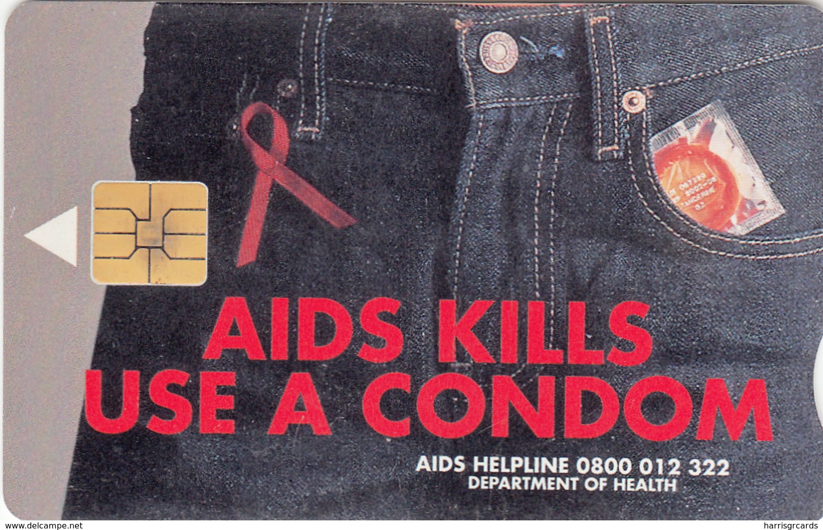 SOUTH AFRICA - Ribbon & Condom (Ed. 07/2001) , 20 R, Telkom Card, Used - Afrique Du Sud