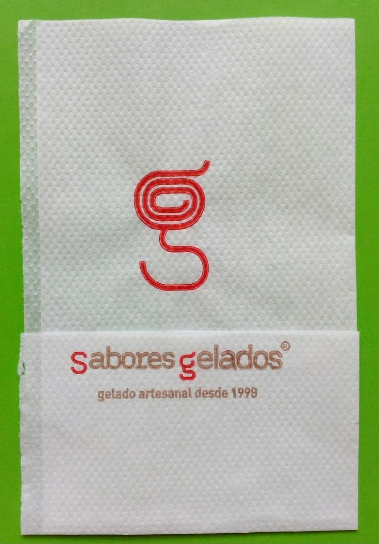 Servilleta,serviette .Sabores Gelados.Portugal - Company Logo Napkins