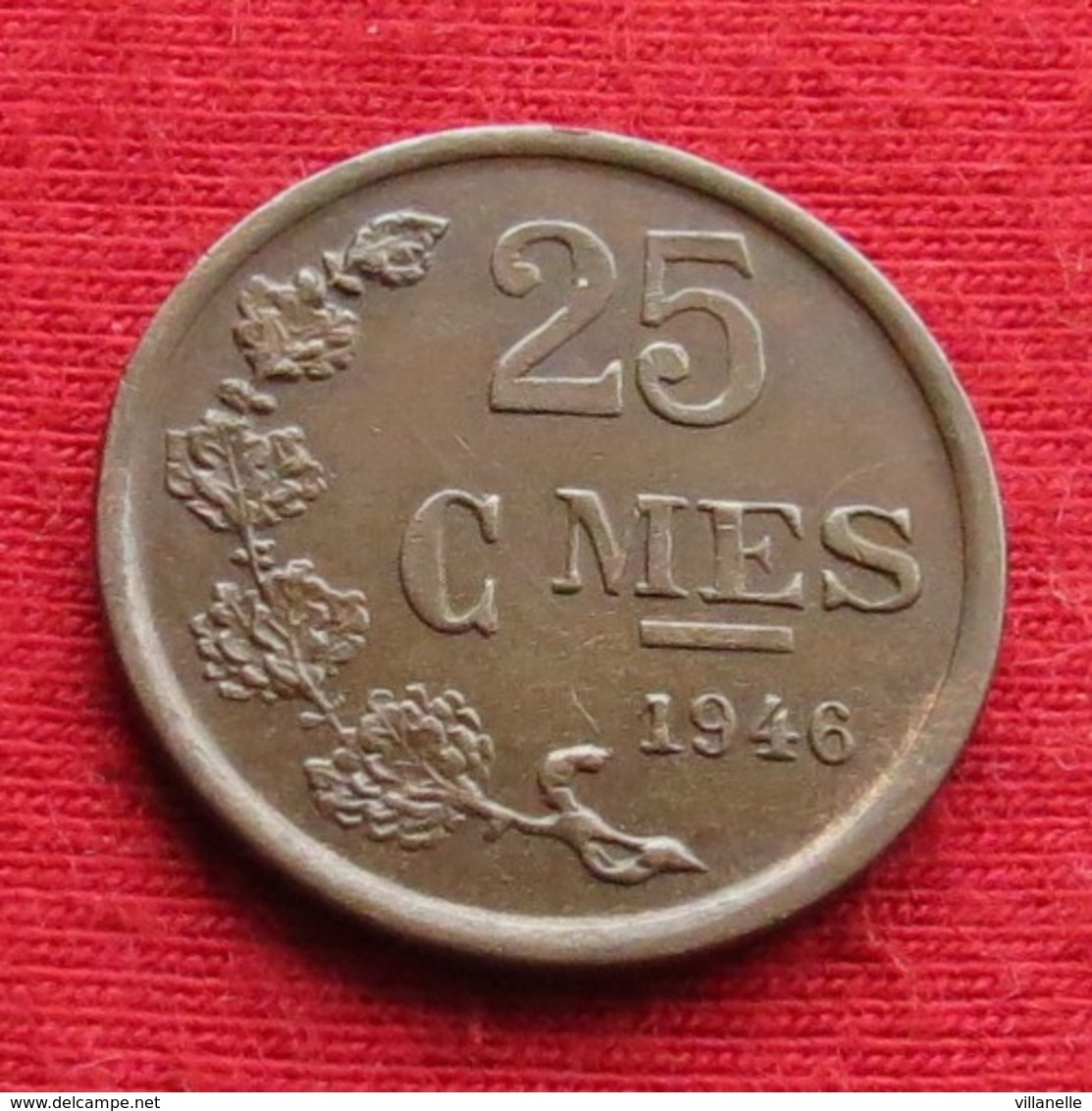 Luxembourg 25 Centimes 1946 KM# 45 Luxemburgo Luxemburg - Luxembourg