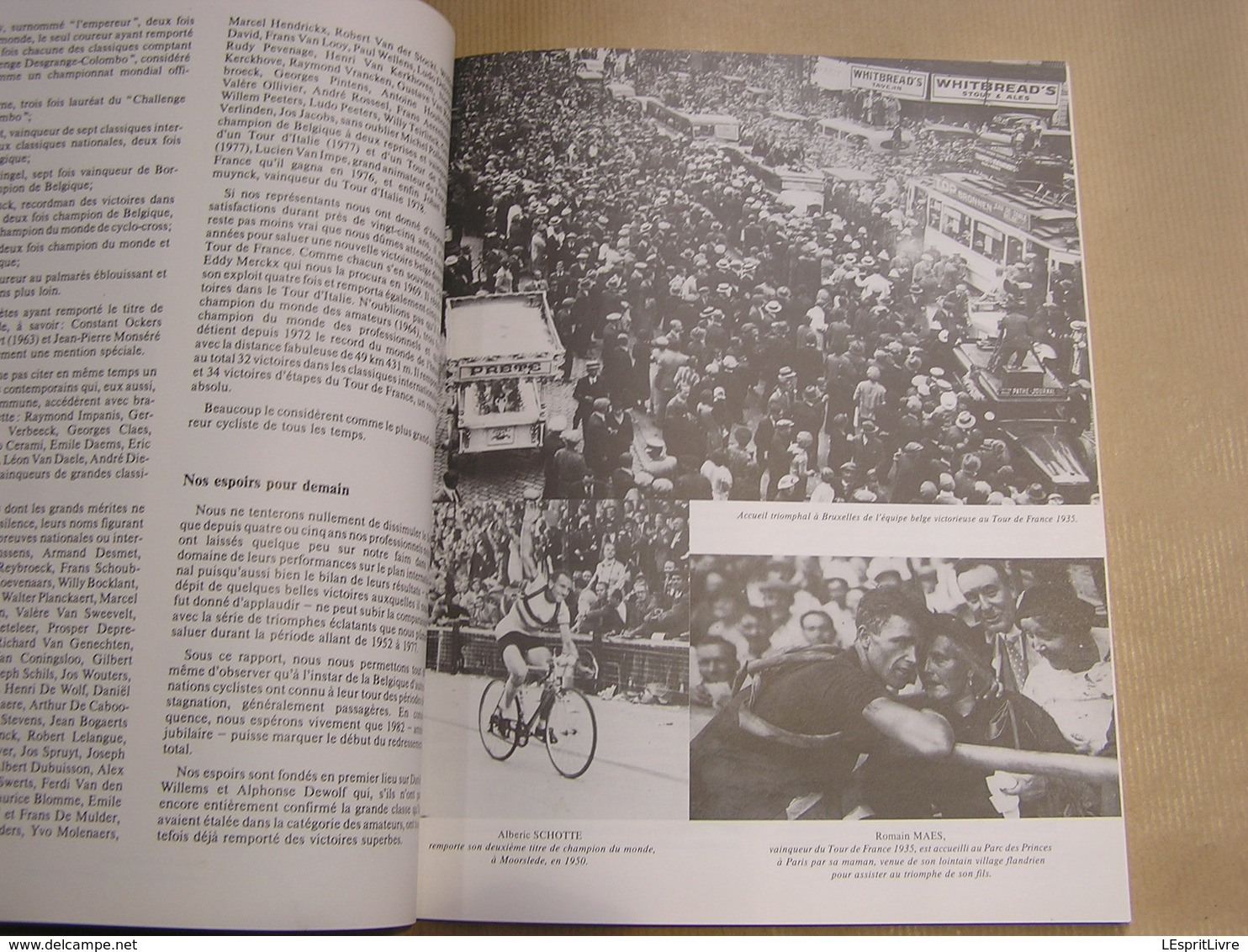 UN SIECLE DE CYCLISME Cyclisme Ligue Vélocipédique Belge 1882 1982 Coureur Cycliste Belgique Merckx Maertens Cyclo Cross
