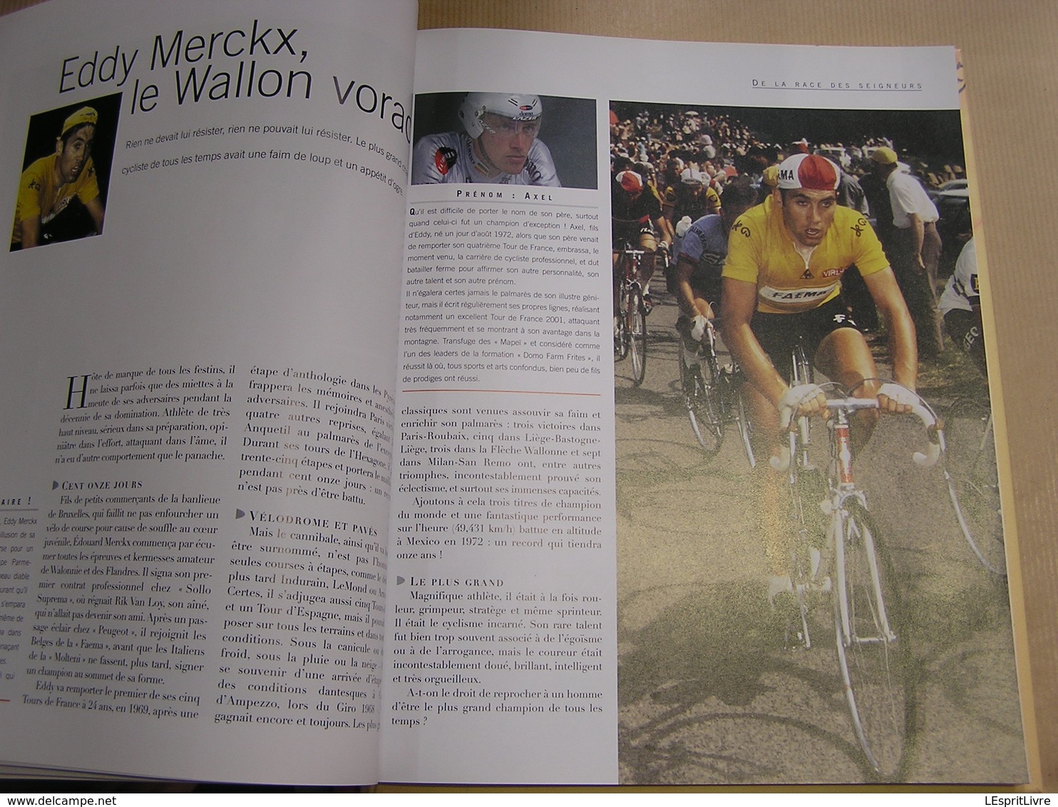 CYCLISME Sports Emotions M O' Grady Journaliste Course Cycliste Coureur Classique Indurain Bobet Simpson Anquetil Longo