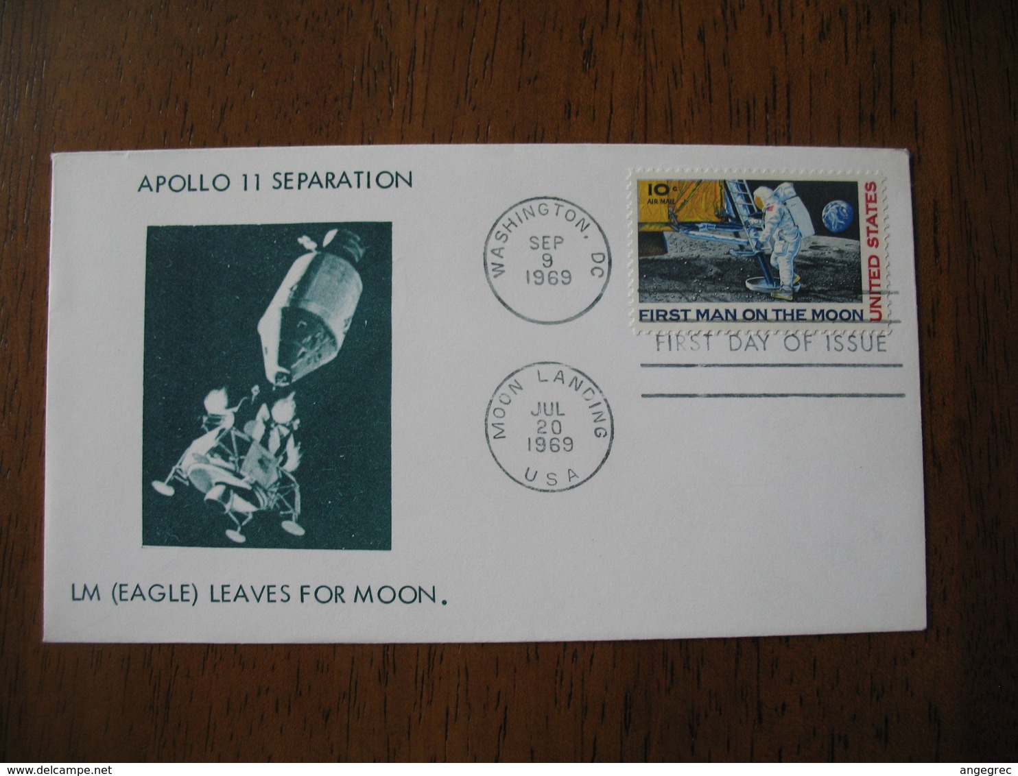 Lettre 1969 United States USA Washington   Apollo 11 Separation - Lettres & Documents