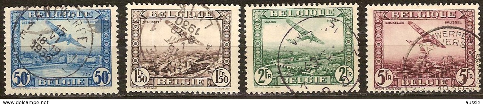 Belgie Belgique 1930 OCBn° PA1-4 LP 1-4 (o) Obltéré Cote 5,50 Euro - Other & Unclassified