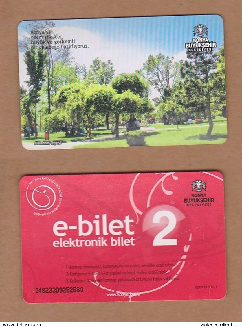 AC - BUS, TRAM DOUBLE RIDE CARD KONYA, TURKEY - Autres & Non Classés