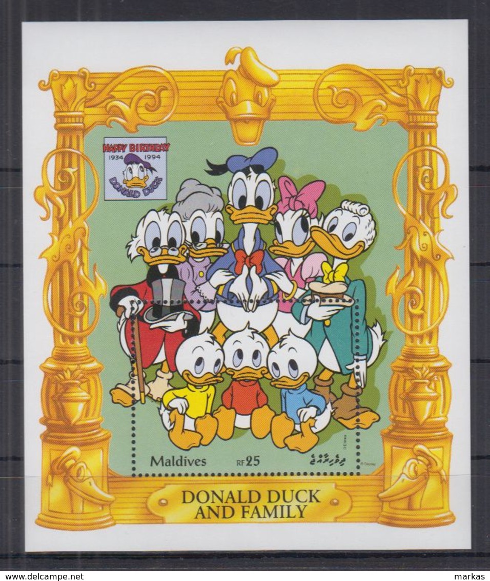 Y217. Maldives - MNH - Cartoons - Disney's - Donald Duck And Family - Disney