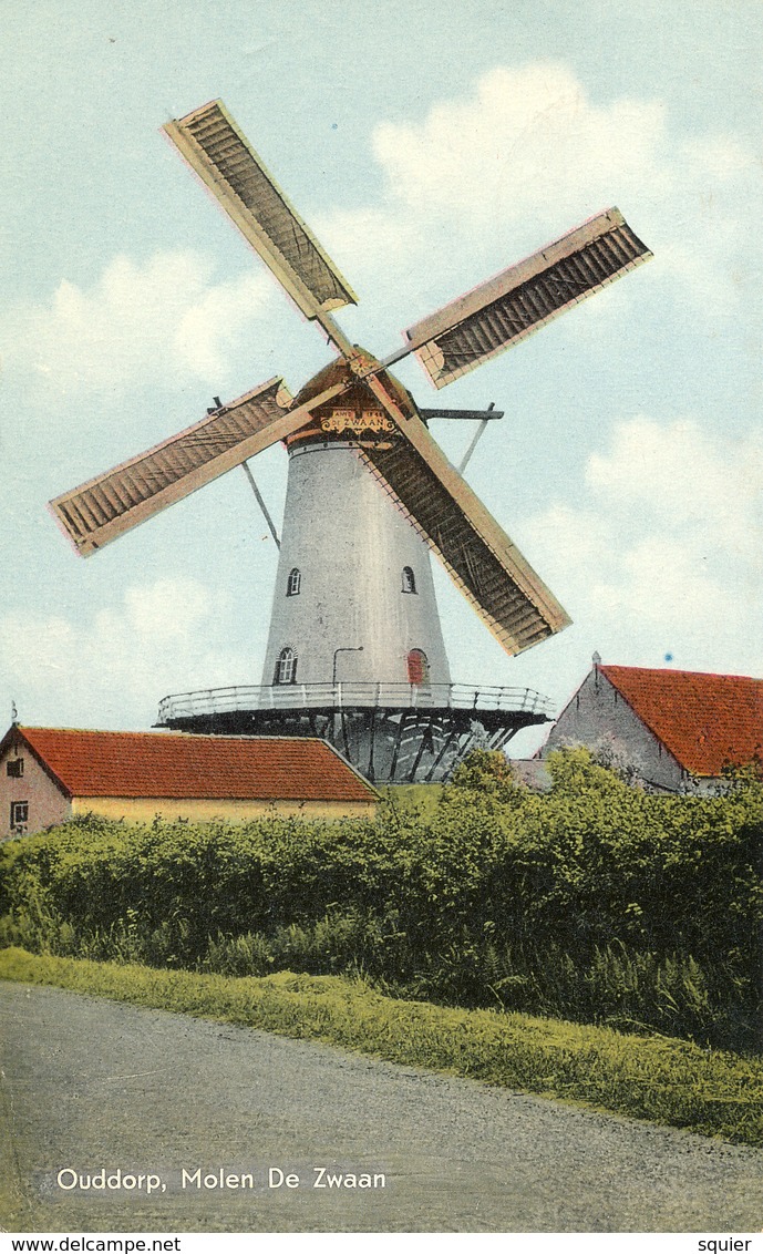 Ouddorp, Korenmolen, Windmill, De Zwaan - Watermolens