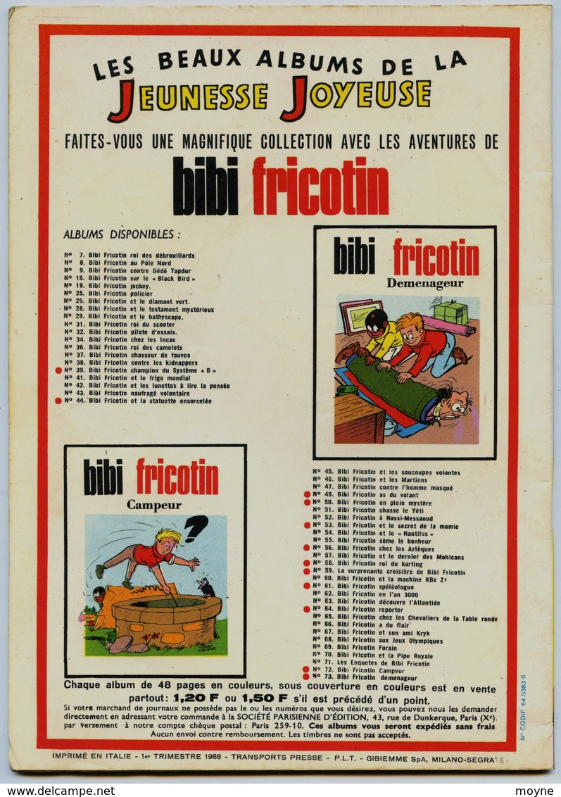 LES PIEDS NICKELES A L'O.R.T.F.  -  PAR PELLOS - N° 62   1 Er  Trimestre 1968 - Pieds Nickelés, Les