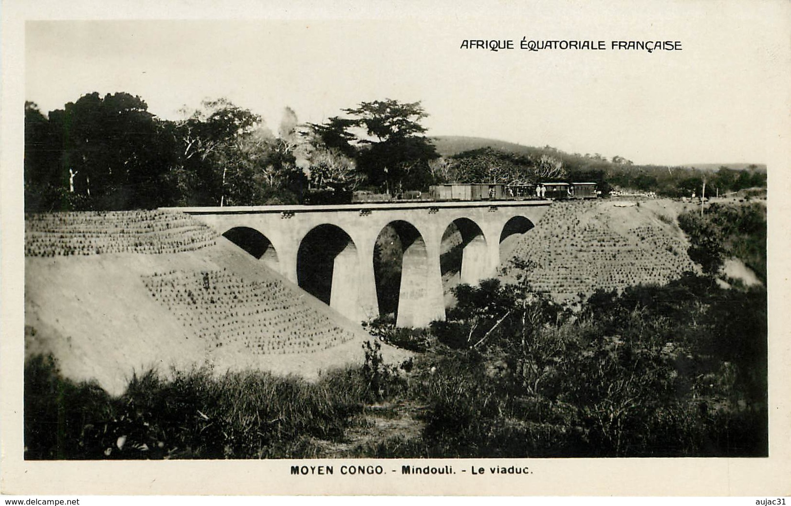 Afrique - Chemins De Fer - Trains - Congo - Brazaville - Congo Français - Moyen Congo - Mindouli - Le Viaduc - Bon état - Congo Français