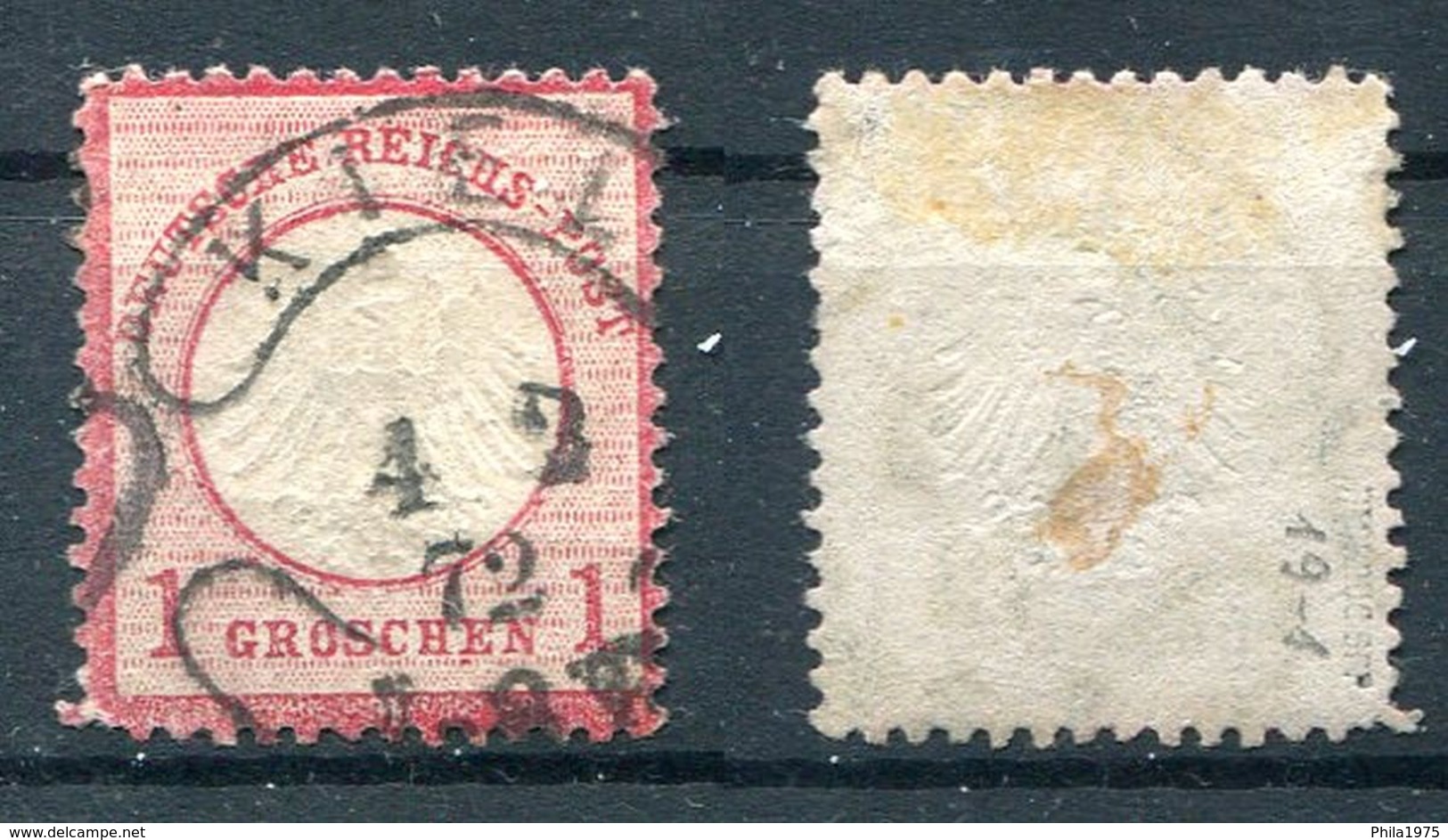 Deutsches Reich Michel-Nr. 4 Hufeisenstempel - Geprüft - Used Stamps