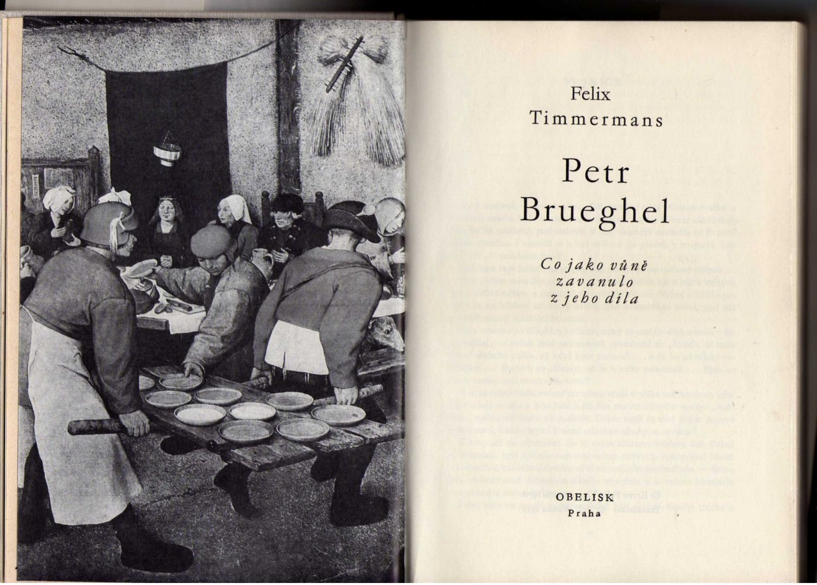 A208 Petr Brueghel  Felix Timmermans - 1971 - 1st Edition - Original Name: Pieter Bruegel (1928) - Romane