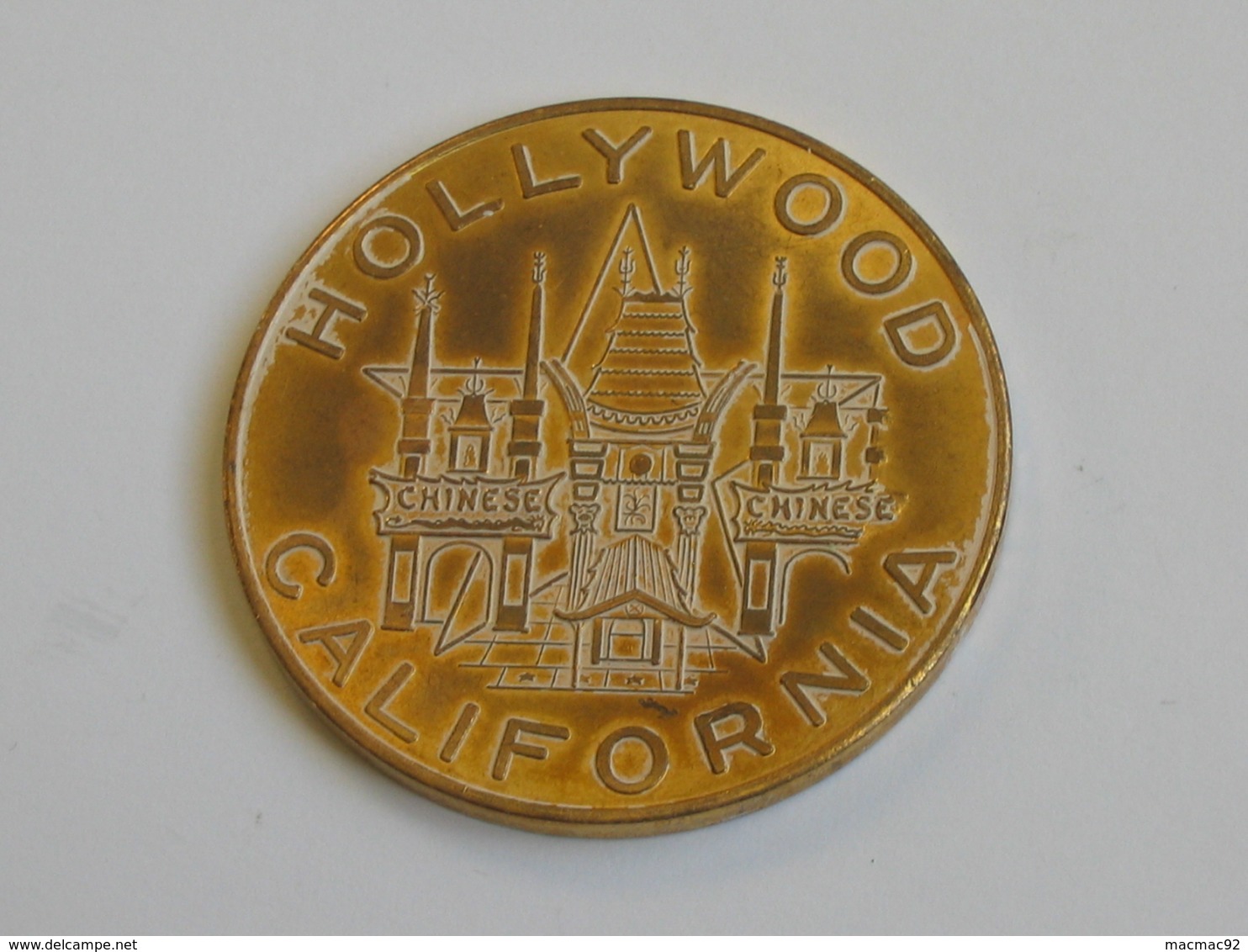 Médaille USA à Identifier - CALIFORNIA HOLLYWOOD - CALIFORNIA DOLLAR 1974   **** EN ACHAT IMMEDIAT *** - Autres & Non Classés