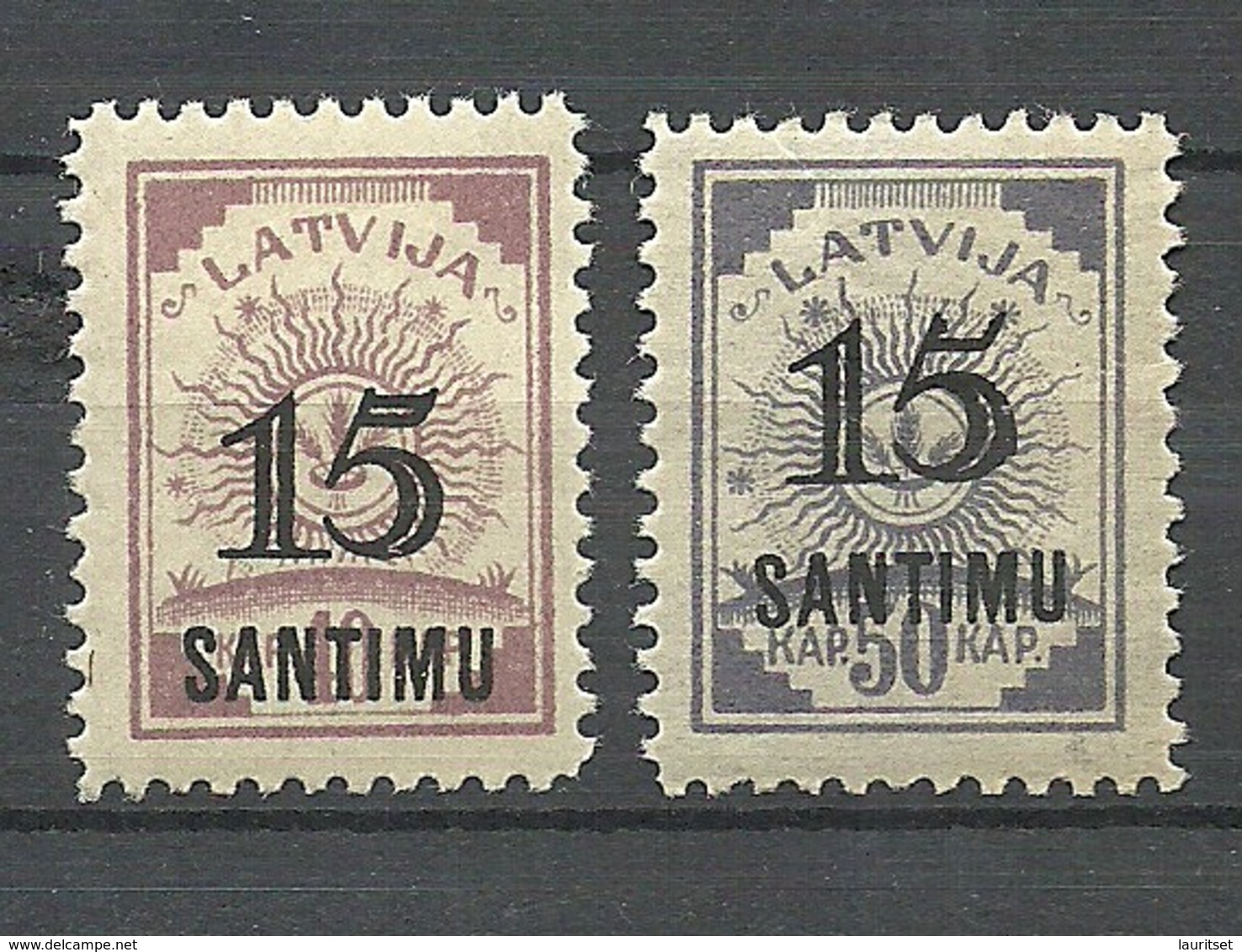 LETTLAND Latvia 1927 Michel 114 - 115 * - Letonia