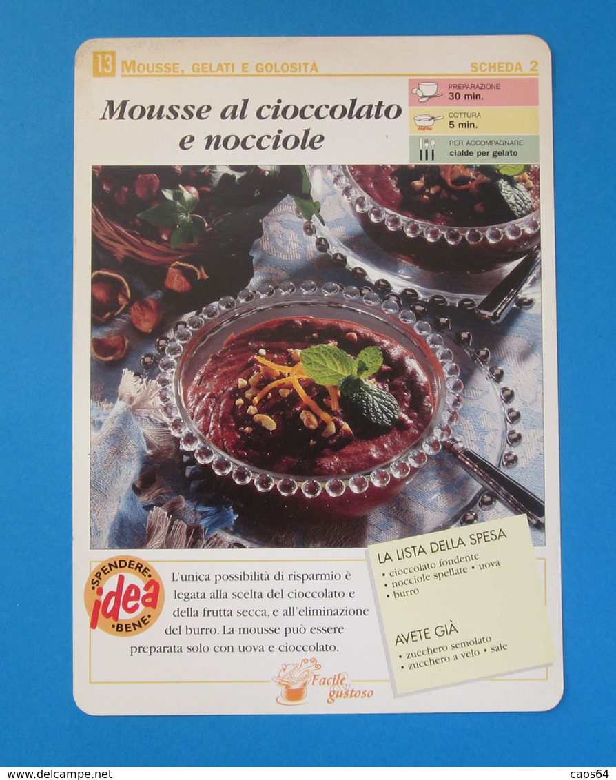 MOUSSE AL CIOCCOLATO E NOCCIOLE - Küche & Rezepte