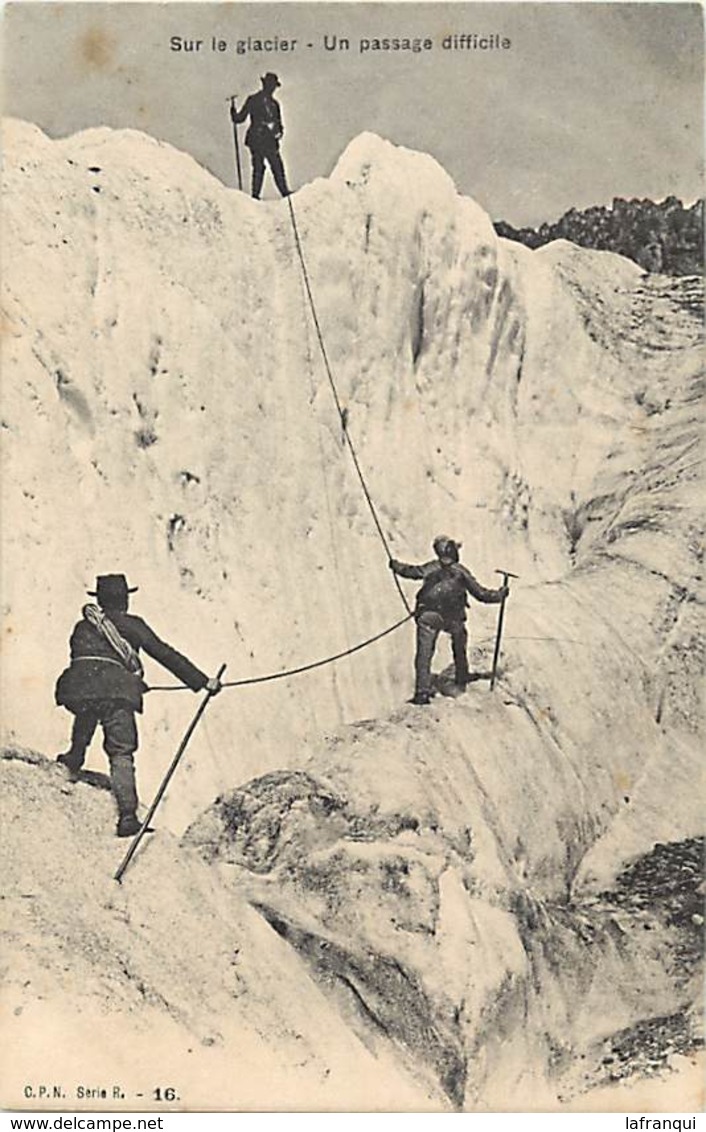 Themes Div-ref AA467- Sports D Hiver - Alpinisme - Alpinistes - Sur Le Glacier  - Carte Bon Etat - - Alpinisme