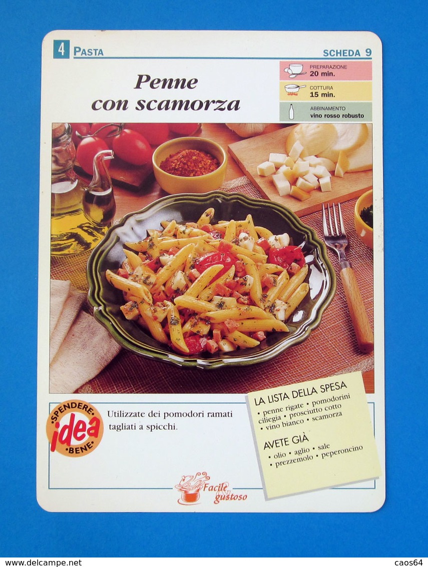 PENNE CON SCAMORZA - Recetas De Cocina