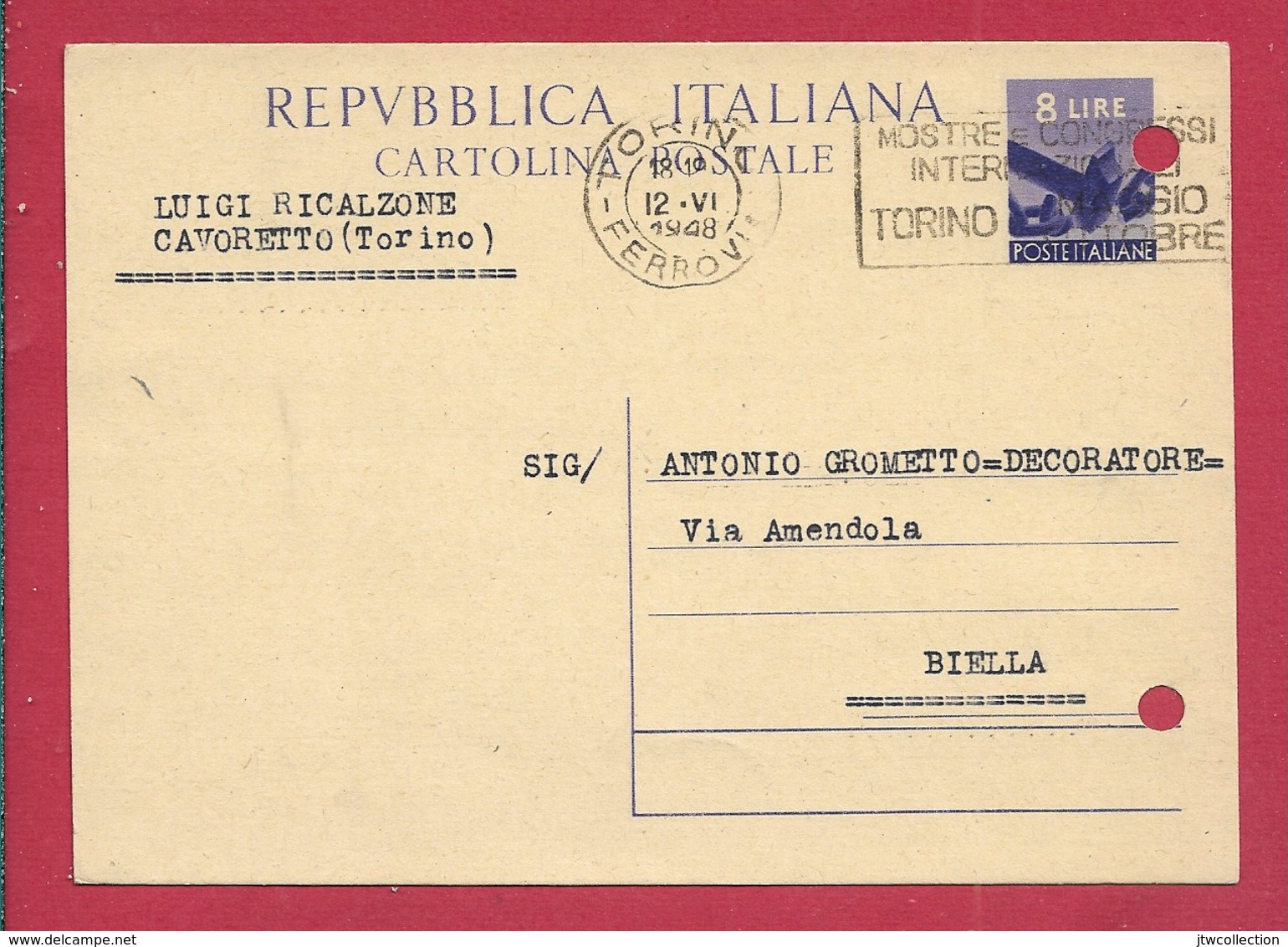 Cartolina Postale - Viaggiata - FORI D'ARCHIVIAZIONE - Non Classificati