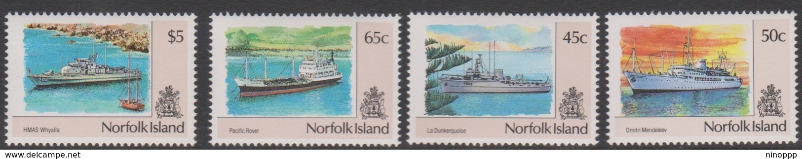 Norfolk Island ASC 489-492 1991 Ships Pt 2, Mint Never Hinged - Norfolk Island