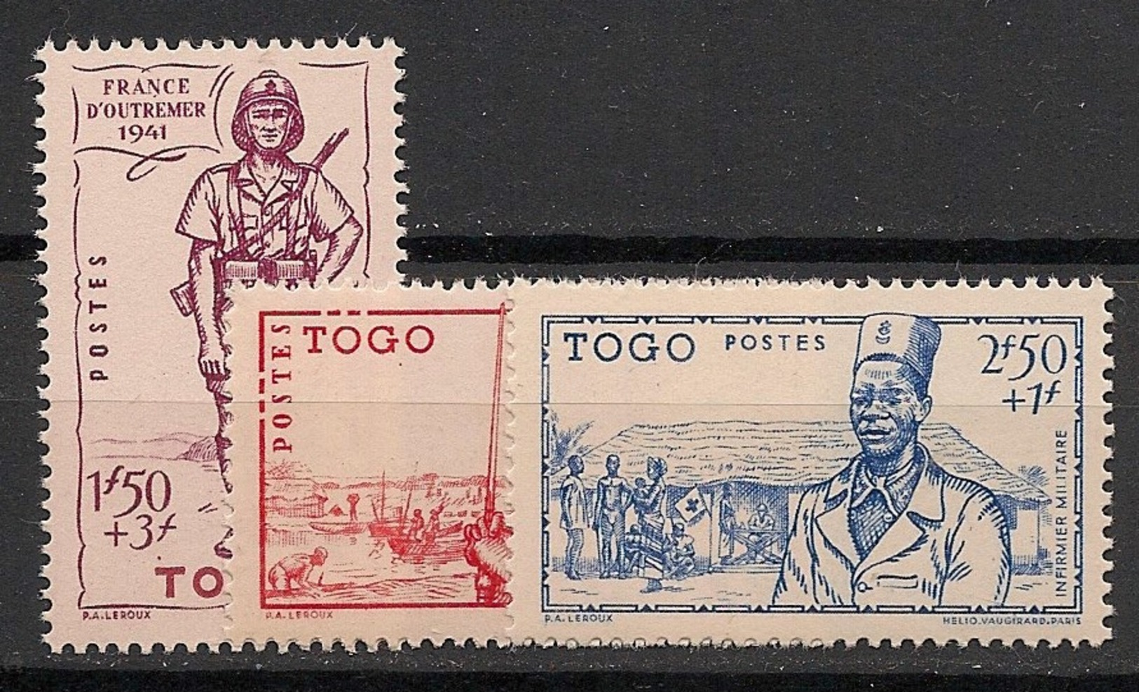 Togo - 1941 - N°Yv. 208 à 210 - Défense De L'empire - Neuf Luxe ** / MNH / Postfrisch - Ungebraucht