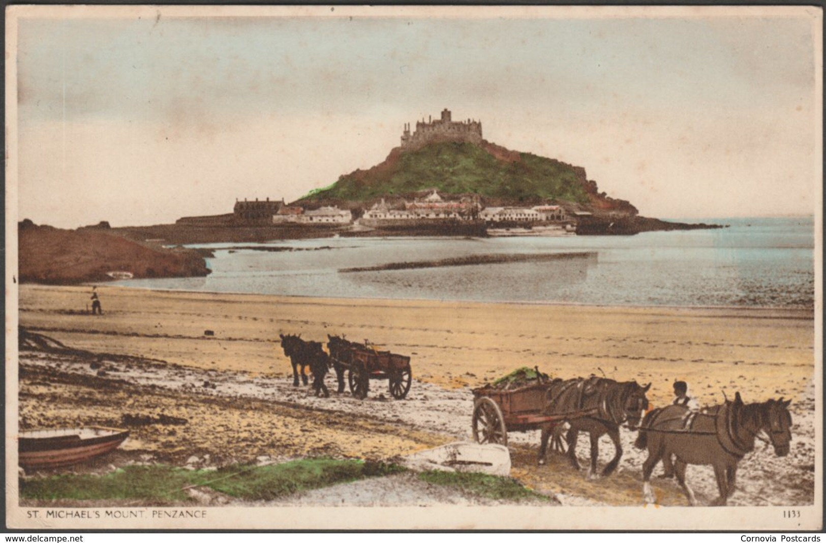 St Michael's Mount, Cornwall, 1938 - Postcard - St Michael's Mount