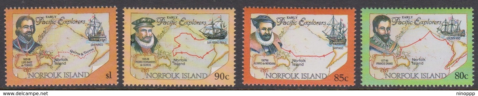 Norfolk Island ASC 559-562 Pacific Explores Part 3, Mint Never Hinged - Norfolk Island