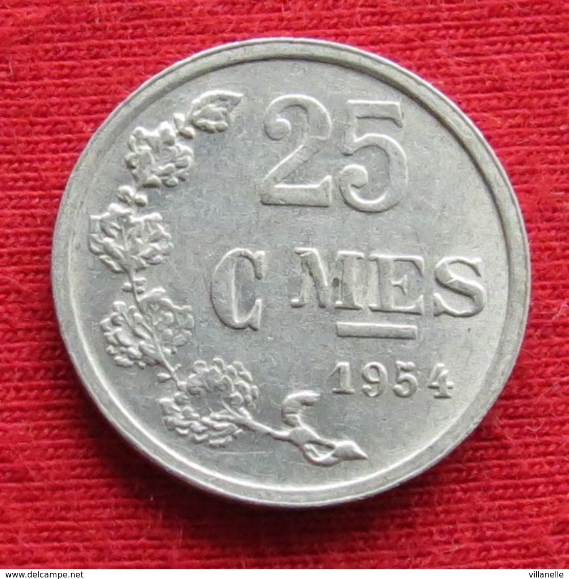 Luxembourg 25 Centimes 1954 KM# 45a.1   Luxemburgo Luxemburg - Luxembourg