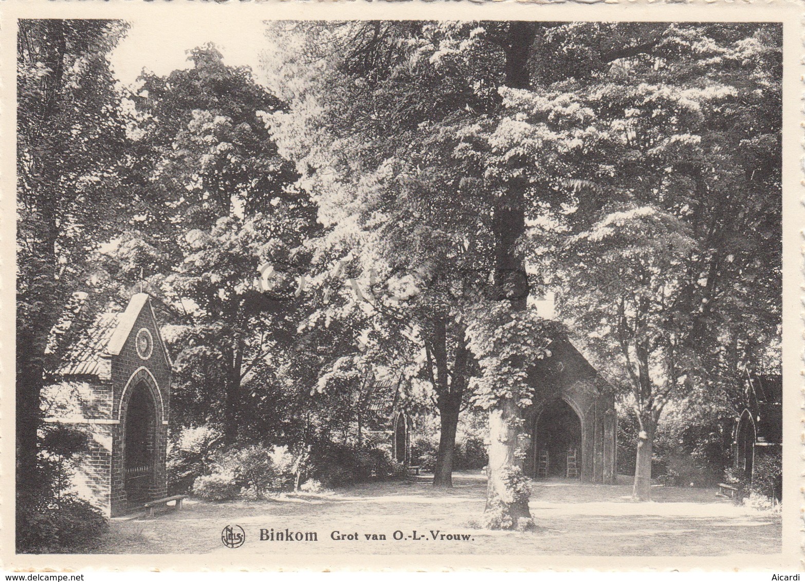 Postkaart/Carte Postale BINKOM Grot Van O.L. Vrouw - Reclame Limburgia Ostermans Fl.   (C80) - Lubbeek