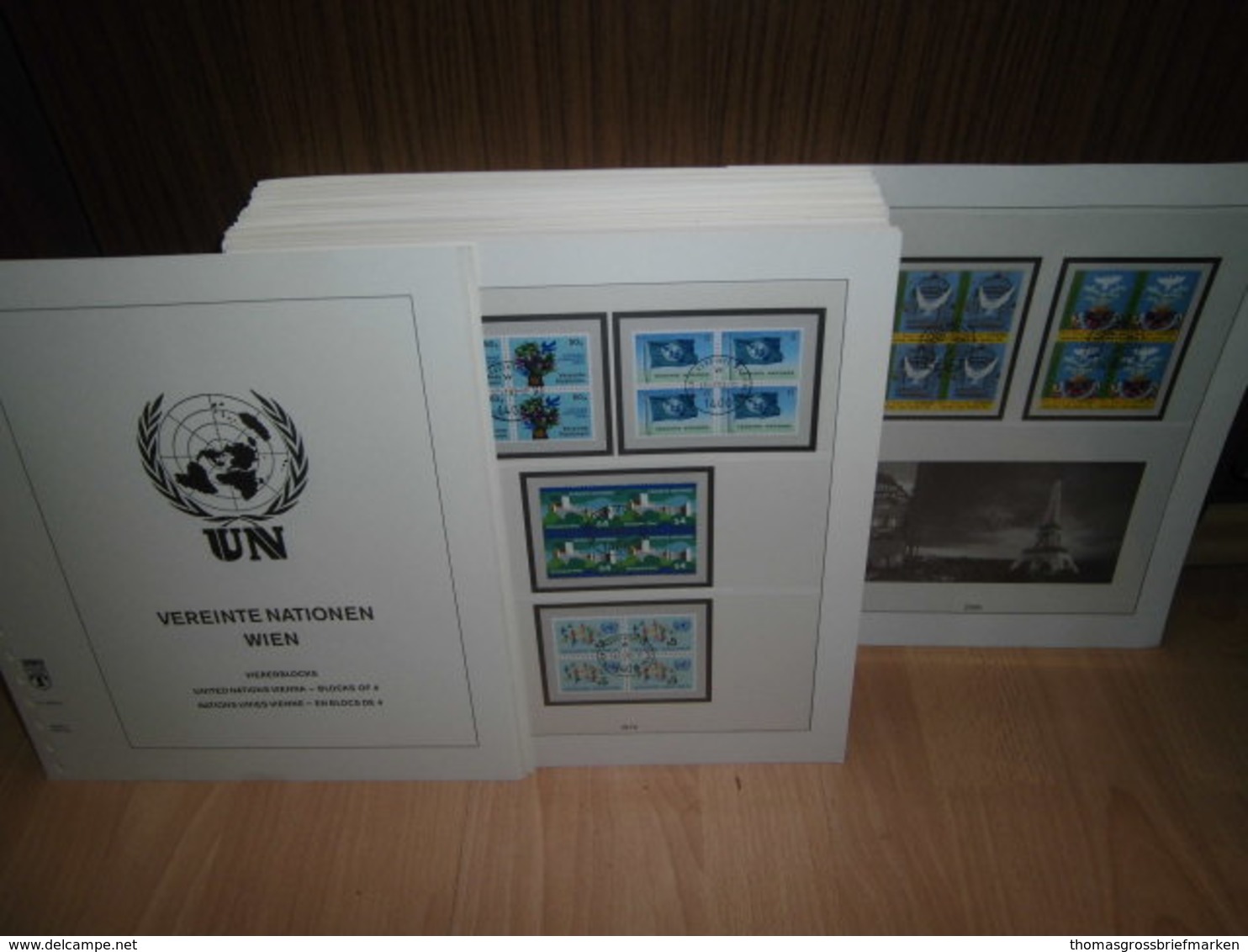 Lindner T Vordrucke UNO Wien VIERERBLOCK 1979-2006 + Sammlung Gestempelt (52083) - Used Stamps