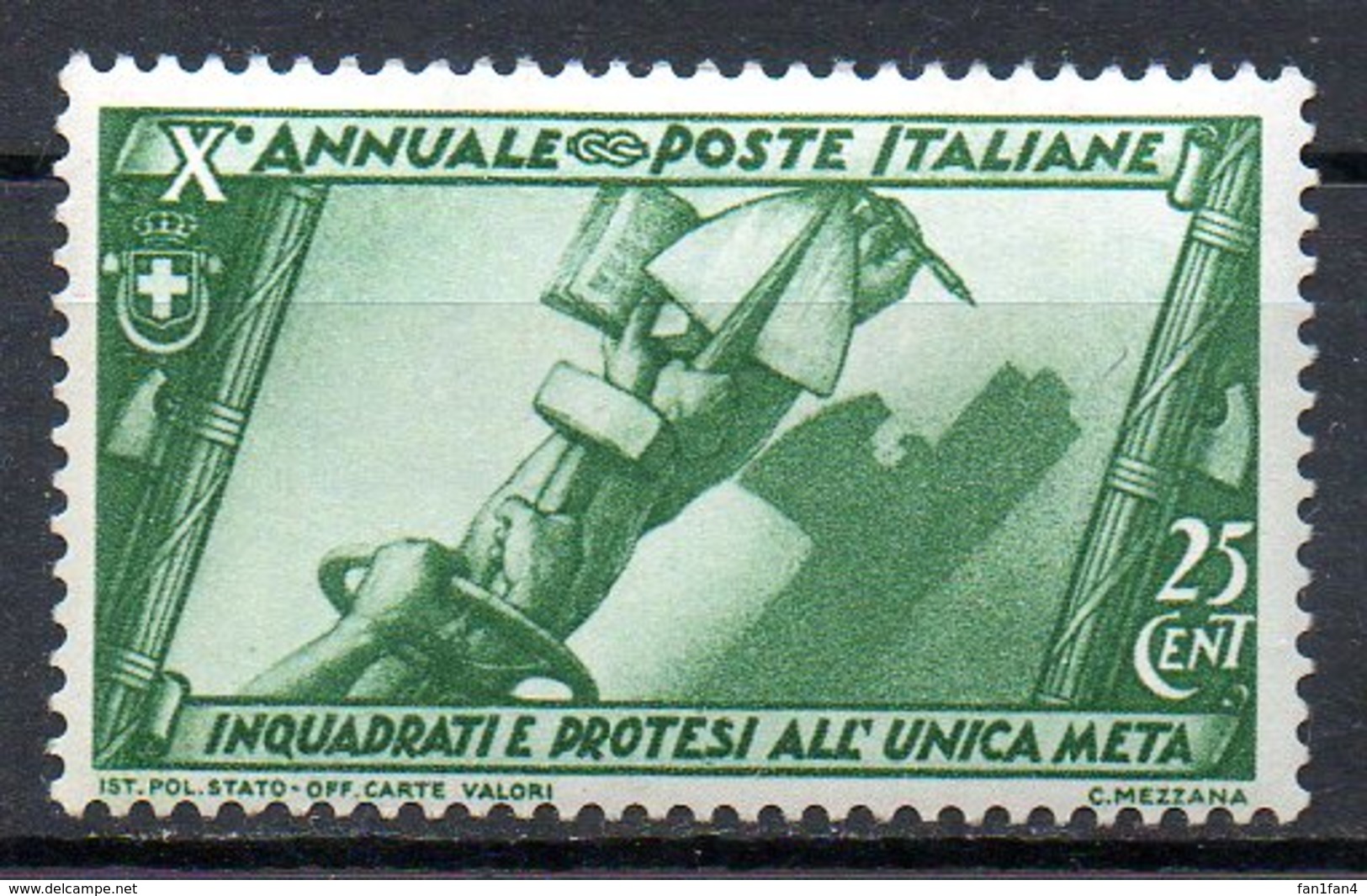 ITALIE (Royaume) - 1932 - N° 309 - 25 C. Vert - (Tendus Vers Un Même But) - Nuovi