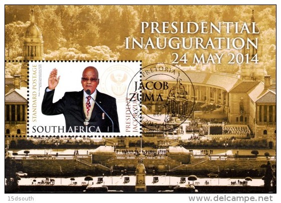 South Africa - 2014 Presidential Inauguration President Zuma MS (o) - Used Stamps