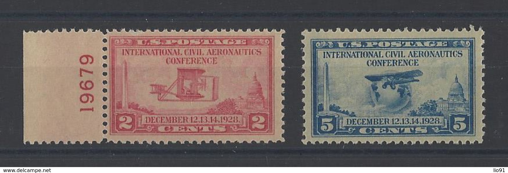 ETATS-UNIS  YT   N° 279/280  Neuf *    1928 - Nuevos